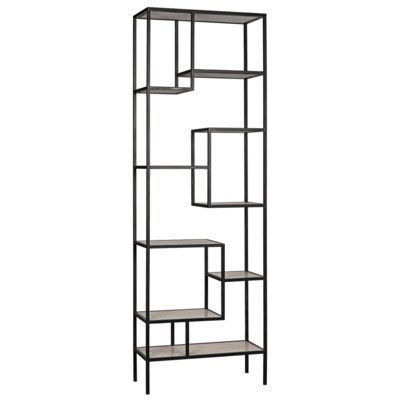 Haru Bookcase, XL, Metal and Quartz