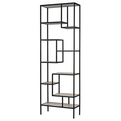 Haru Bookcase, XL, Metal and Quartz