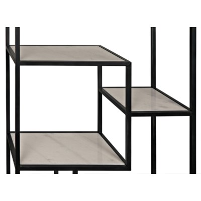 Haru Bookcase, XL, Metal and Quartz