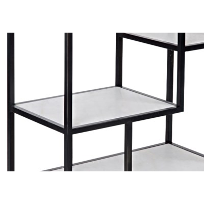 Haru Bookcase, Large, Metal and Quartz