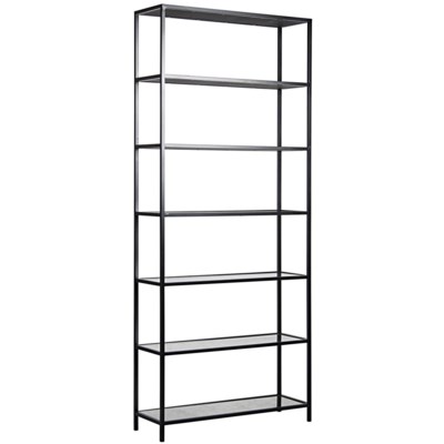 Zhao Bookcase, Metal and Antiqued Mirror