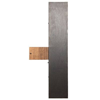 Oksana Bookcase, Dark Walnut, Metal and Walnut