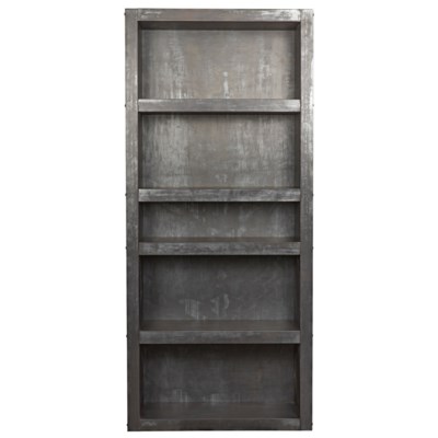 Halo Bookcase, Plain Zinc