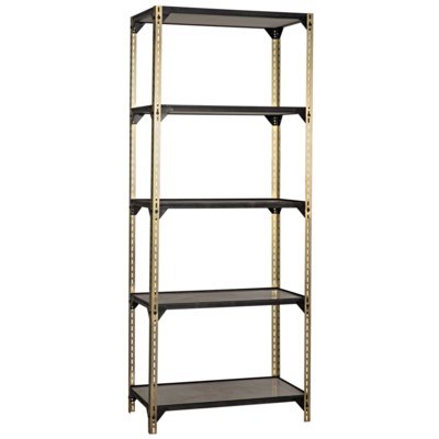 Dario Bookcase, Antique Brass Finish