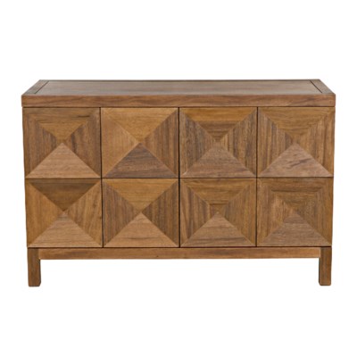 QS Quadrant 2 Door Sideboard, Dark Walnut