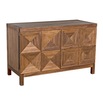 QS Quadrant 2 Door Sideboard, Dark Walnut