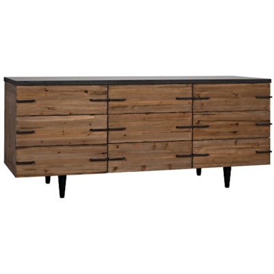 Sullivan Sideboard, Old Elm and Stone
