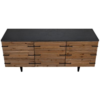 Sullivan Sideboard, Old Elm and Stone