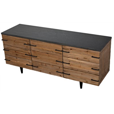 Sullivan Sideboard, Old Elm and Stone