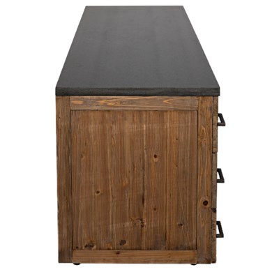 Sullivan Sideboard, Old Elm and Stone