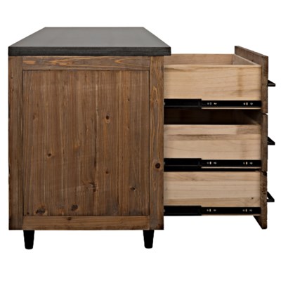 Sullivan Sideboard, Old Elm and Stone