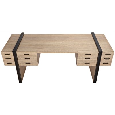 Bartholomieu Desk, Washed Walnut, Walnut