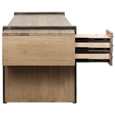 Bartholomieu Desk, Washed Walnut, Walnut