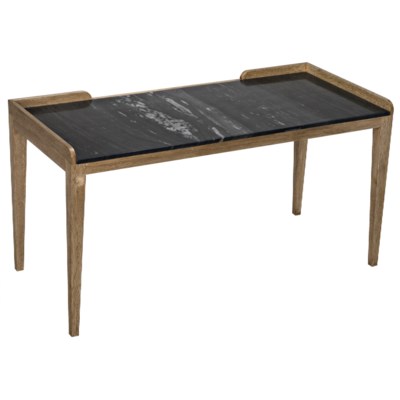 Wod Ward Desk, Bleached Walnut w/Stone Top