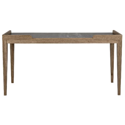 Wod Ward Desk, Bleached Walnut w/Stone Top