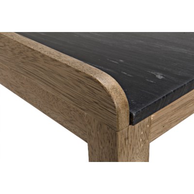 Wod Ward Desk, Bleached Walnut w/Stone Top