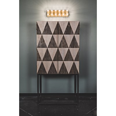 Mephisto Cabinet, Walnut and Metal