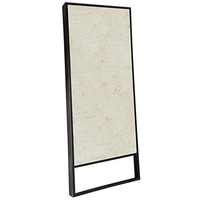 Manhattan Mirror, Metal and Antiqued Mirror