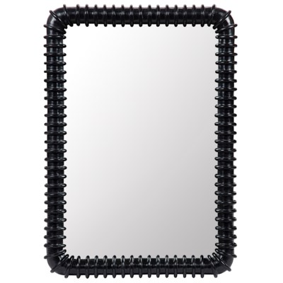 Toshi Mirror, Hand Rubbed Black