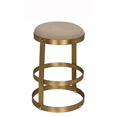 Dior Counter Stool, Antique Brass