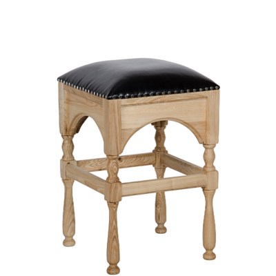 Blaine Counter Stool, Elm and Leather