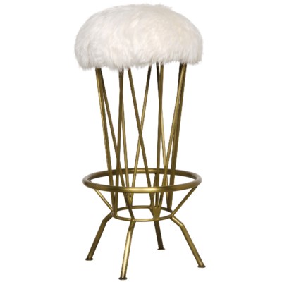 Marsha Bar Stool, Gold Finish
