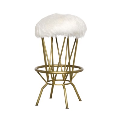 Marsha Counter Stool, Gold Finish