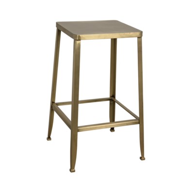 Mauro Counter Stool, Metal w/Brass Finish