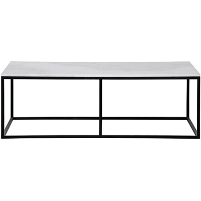 QS Lois Coffee Table, Metal and Quartz