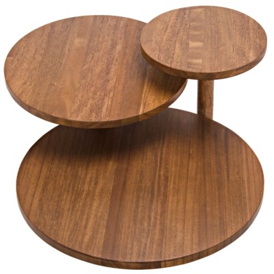 Boogie Cocktail Table, Dark Walnut, Walnut and Metal
