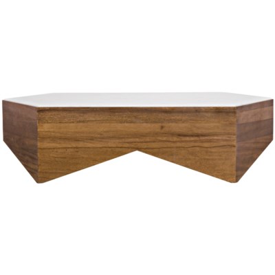 Amsterdam Coffee Table, Dark Walnut, Walnut and Quartz