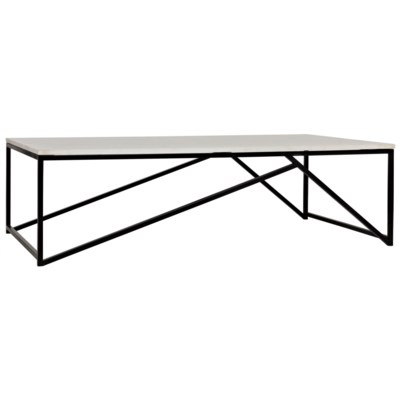 Molimo Coffee Table, Metal and Stone