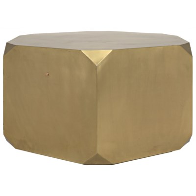 Tytus Coffee Table, Antique Brass