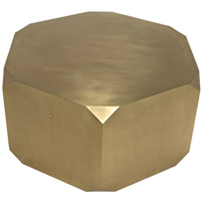 Tytus Coffee Table, Antique Brass