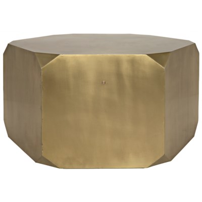 Tytus Coffee Table, Antique Brass
