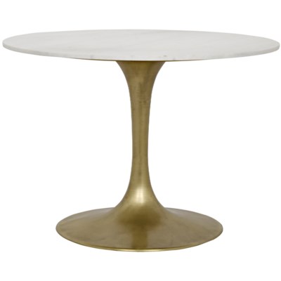Laredo Table, 40", Metal and Quartz