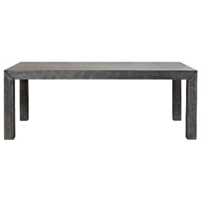 Simon Table, Plain Zinc and Wood