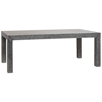 Simon Table, Plain Zinc and Wood