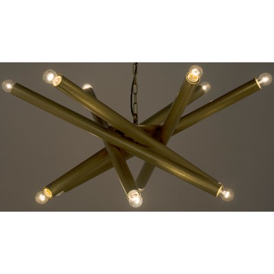 Lex Chandelier, Antique Brass