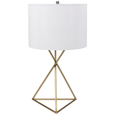 Triangle Table Lamp, Antique Brass