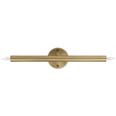 Straight Sconce, Antique Brass