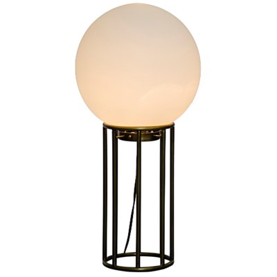 Match Table Lamp, Antique Brass, Metal and Glass