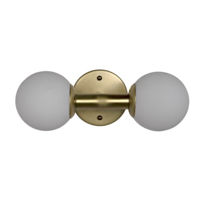 Antiope Sconce, Antique Brass, Metal and Glass