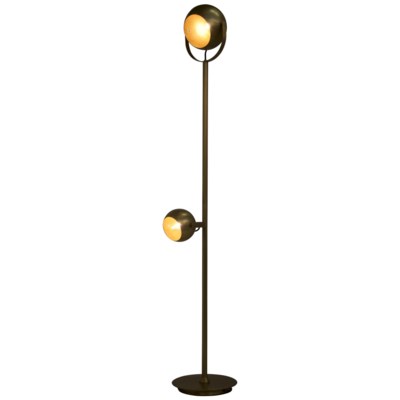 Bullet Floor Lamp, Antique Brass