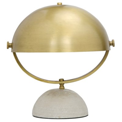 Moon Table Lamp, Antique Brass