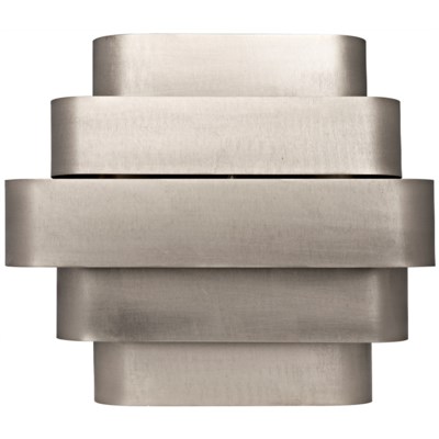 Baas Sconce, Antique Silver