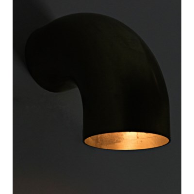 Elbow Sconce, Antique Brass