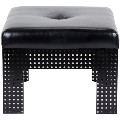 Mass Ottoman, Metal and Leather