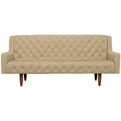 Reynolds Sofa, Tufted, Linen