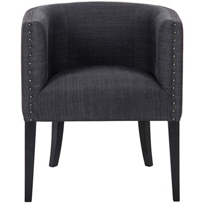 Dede Lounge Chair, Hand Rubbed Black